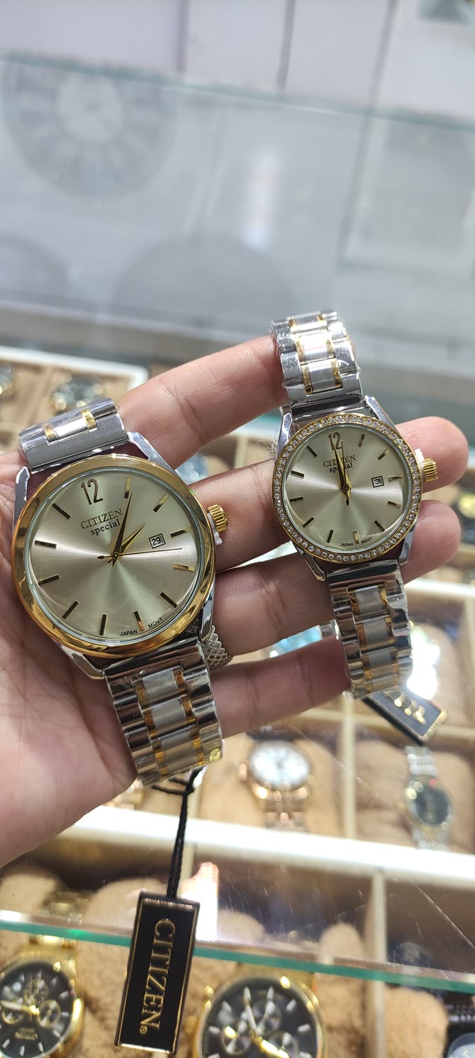 ساعت ست کلاسیک موتور ژاپن استیل تو پر درجه یک رنگ ثابت با گارانتی